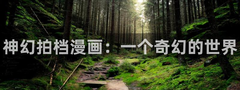 香蕉漫画下拉式免费阅读：神幻拍档漫画：一个奇幻的世界