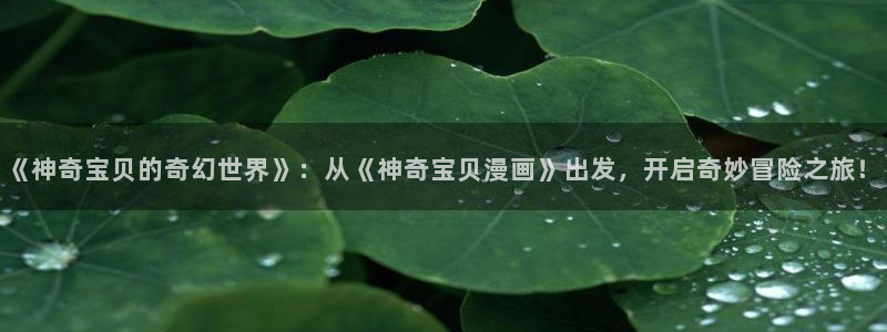 香蕉文化漫画观看：《神奇宝贝的奇幻世界》：从《神奇宝贝漫画》出发，开启奇妙冒险之旅！